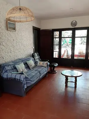 Coin salon dans l'établissement Agréable maison au Pyla sur mer 6 personnes