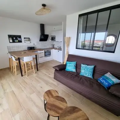 Les Landais-Appart cosy centre Mimizan plage 4p