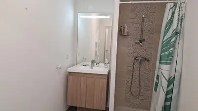 Salle de bains dans l'établissement Agréable duplex avec jardin et terrasse