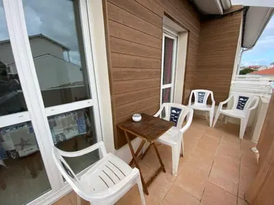Balcon ou terrasse dans l'établissement La Teste Centre 2 couchages avec balcon