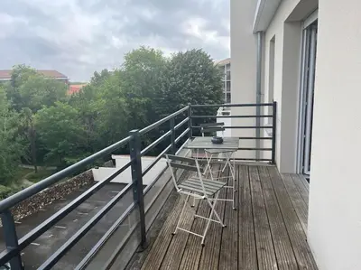 Balcon ou terrasse dans l'établissement Appartement Le Boïate