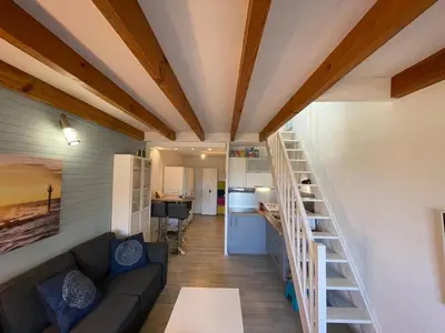 Plan de l'établissement Duplex T2 avec Piscine à Capbreton proche Plage - FR-1-413-250