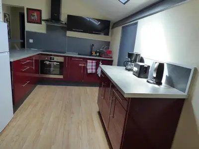 Cuisine ou kitchenette dans l'établissement Ferme landaise dans un environnement privilégié