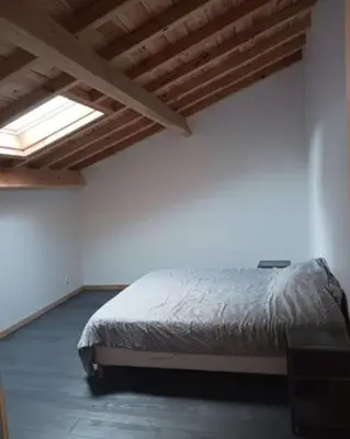 Un ou plusieurs lits dans un hébergement de l'établissement Jolie maison à Biscarrosse zéro six soixante treize soixante huit vingt six 02