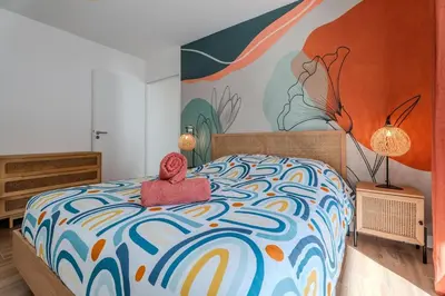 Un ou plusieurs lits dans un hébergement de l'établissement Dépendance Villa Souleillous