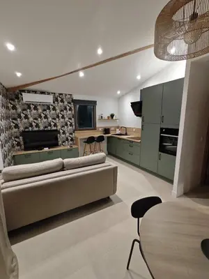 Cuisine ou kitchenette dans l'établissement Chez Tom et Yas