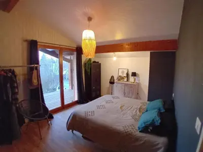Un ou plusieurs lits dans un hébergement de l'établissement Le Chalet de Nino