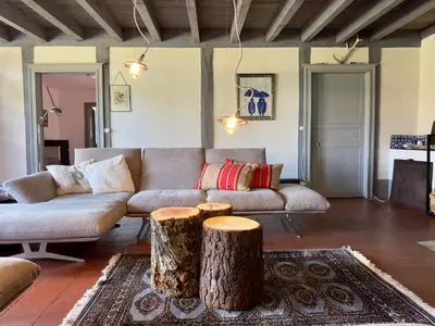 Coin salon dans l'établissement Maison Magnolia