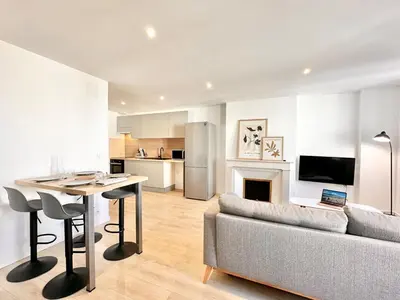Cuisine ou kitchenette dans l'établissement Le Reflet Doré - Familial - Spacieux - Central