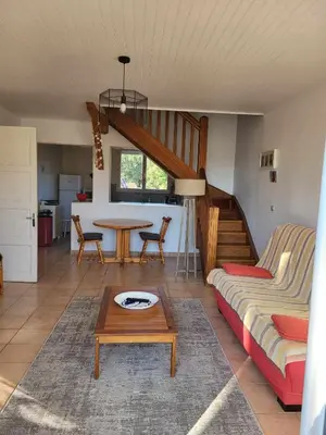 Coin salon dans l'établissement Appartement proche du lac d'Hossegor