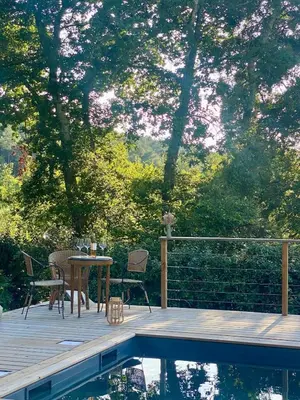 Piscine de l'établissement Villa au calme piscine chauffée dix couchages ou située à proximité