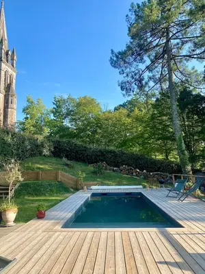 Piscine de l'établissement Villa au calme piscine chauffée dix couchages ou située à proximité