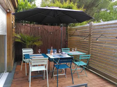 Terrasse ou espace extérieur de l'établissement Appartement au calme - 3 étoiles