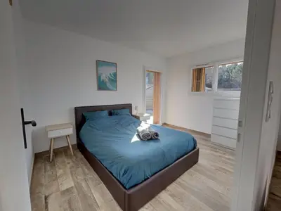 Un ou plusieurs lits dans un hébergement de l'établissement Le Baleste - Duplex Cosy
