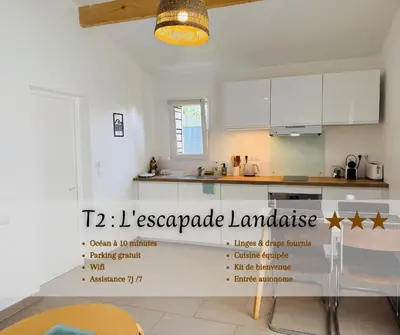 Plan de l'établissement L'escapade Landaise à 10 minutes des plages