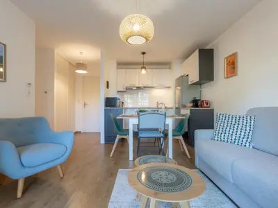 Cuisine ou kitchenette dans l'établissement Apartment Les Berges Landaises-6 by Interhome