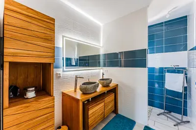 Cuisine ou kitchenette dans l'établissement Villa Coco 3 chambres