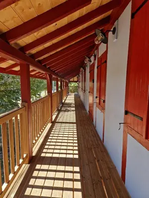 Balcon ou terrasse dans l'établissement Maison Bleue Ouest
