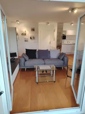 Cuisine ou kitchenette dans l'établissement Marina de Capbreton 2 pièces calme et lumineux
