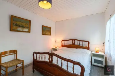 Un ou plusieurs lits dans un hébergement de l'établissement Biscarrosse Lac - A deux pas du lac maison avec jardin pour 6 personnes