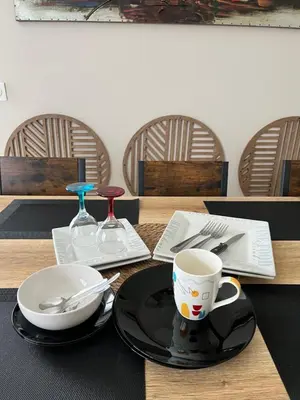 Plateau bouilloire dans l'établissement Charmante villa