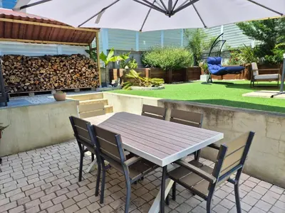 Terrasse ou espace extérieur de l'établissement Villa Marguy - 100 m de l'Océan