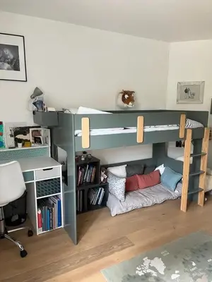 Un ou plusieurs lits dans un hébergement de l'établissement Villa EDEN WOOD Pyla-sur-Mer