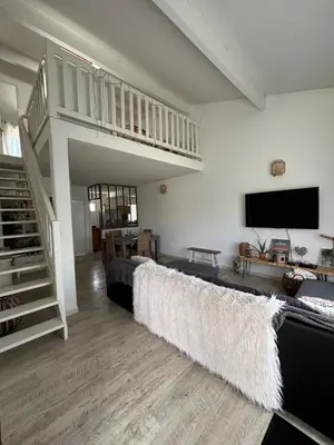 Télévision ou salle de divertissement dans l'établissement Maison-Biscarrosse ville-6 pers-lac-océan