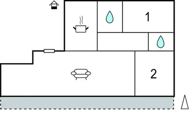 Plan de l'établissement Nice Apartment In Saint-Paul-Lès-Dax