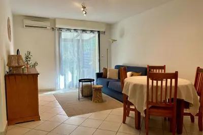 Coin salon dans l'établissement Bluegreen Appartement