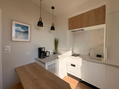 Cuisine ou kitchenette dans l'établissement Apartment Erretegia