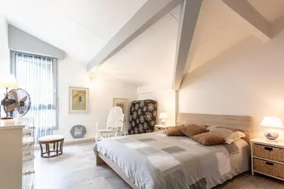 Un ou plusieurs lits dans un hébergement de l'établissement Maison proche du lac !
