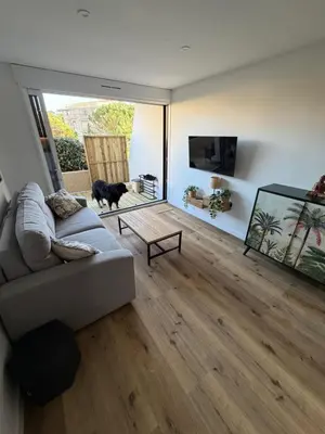 Télévision ou salle de divertissement dans l'établissement Ocean Lodge Seignosse