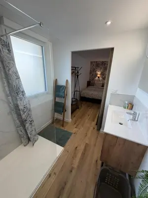 Un ou plusieurs lits dans un hébergement de l'établissement Ocean Lodge Seignosse