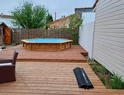 Piscine de l'établissement Villa avec piscine L'Abris Côtier ou située à proximité