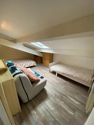 Un ou plusieurs lits dans un hébergement de l'établissement Villa Landaise et sa grande piscine