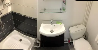 Salle de bains dans l'établissement La Forêt 5