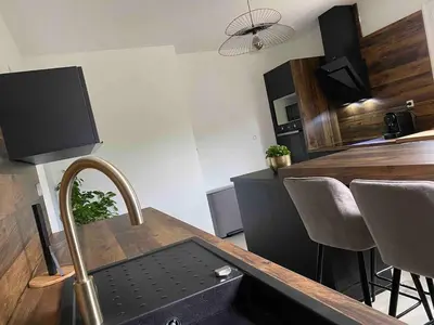Cuisine ou kitchenette dans l'établissement Maison familiale de charme