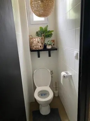 Salle de bains dans l'établissement Maison familiale de charme