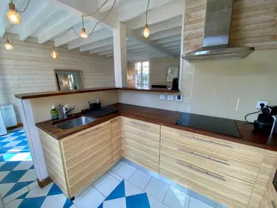 Cuisine ou kitchenette dans l'établissement St THOMAS