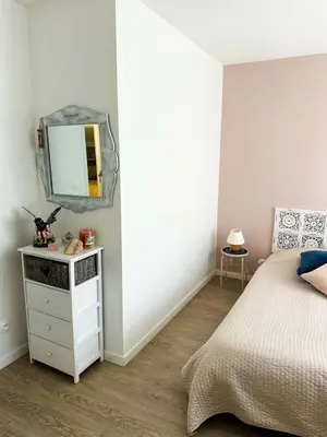 Un ou plusieurs lits dans un hébergement de l'établissement Résidence 400-pyla Sur Mer - Maison familiale 8 pers à Pyla-sur-Mer, proche plage MAE-1164