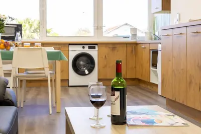Cuisine ou kitchenette dans l'établissement L'îlot Narossais 2 - idéal curistes - clim - proche Dax