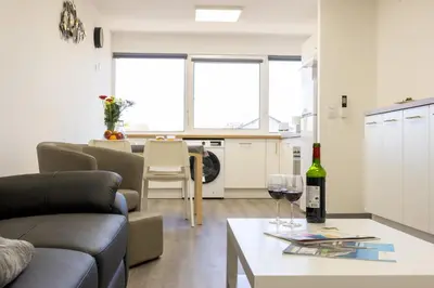 Cuisine ou kitchenette dans l'établissement L'îlot Narossais 1 - idéal curiste - clim - proche Dax