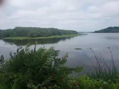 Paysage naturel près de le camping