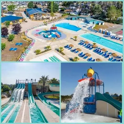 Piscine de l'établissement MH 387 3 chambres 1 salle de bain dans camping 4 étoiles ou située à proximité