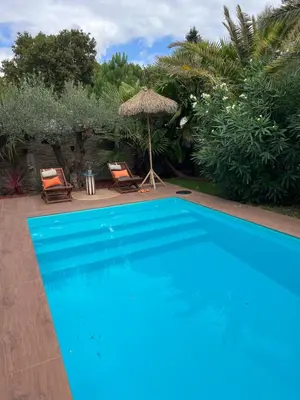 Piscine de l'établissement Villa avec piscine 3 chambres 6 couchages ou située à proximité