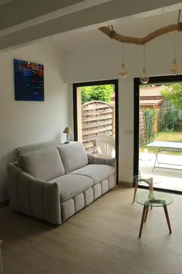 Coin salon dans l'établissement Garden House, Capbreton near Hossegor and beaches
