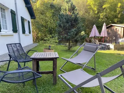 Jardin de l'établissement Cottage Narbay 2 personnes