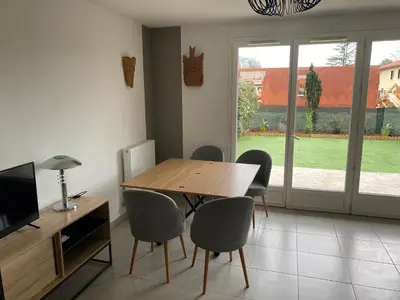 Coin salon dans l'établissement maison sur le bassin d'Arcachon