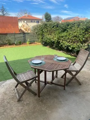 Jardin de l'établissement maison sur le bassin d'Arcachon